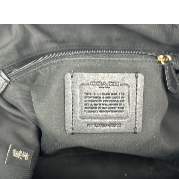 Coach Taylor Tote in Black/ Pale Gold - Picture 9 of 13